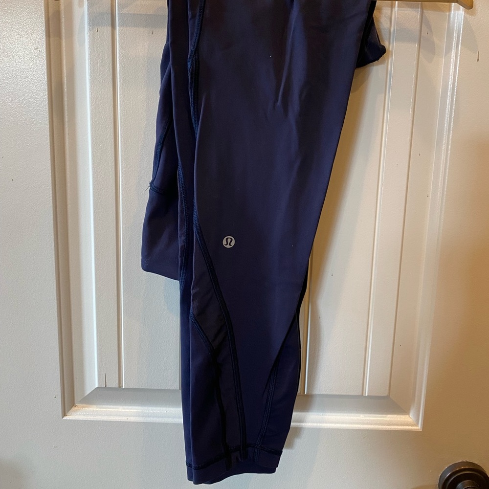 Lululemon leggings with mesh detailing